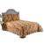 Colcha Cobre Leito Cama Box Quarto Casal Queen com 3 Peças Charlotte para Presente Bege