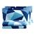 Colcha Piquet Casal Queen 2,20x2,50m com 2 Porta Travesseiro Função Cobre Leito Casa Dona Azul