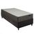 Colchão e Box Inducol Orthotech Cama de Solteiro com Espuma D33 Bogotá 72x88x188cm PRETO/CINZA