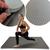 Colchonete EVA 100X50cm Altura Grossa 10mm  Diversas Cores para Academia Atividades Físicas Exercícios Yoga Cross Anti Impacto Emborrachado Cinza chumbo