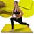 Colchonete Ginastica Academia Solteiro 100x50cm Eva Grosso de 10mm para Escola Yoga Exercícios Funcionais Alongamento Diversas Cores Amarelo