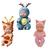 Coleção 3 Bonecas Mini Bebês Infantil Amor de Bichinhos 11cm Alce, Girafa, Gatinha