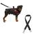 Coleira De Cachorro Grande Médio E Pequeno Porte Peitoral Com Alça E Guia + Cinto De Segurança Pet Para Cães VERMELHO