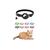 Coleira Gato Cachorro Reflexiva Ajustavel Suporte Case Capa Airtag GPS Rastreador Preto