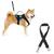 Coleira Peitoral Para Cachorro Grande + Cinto De Segurança Universal Com Guia Reforçada Ajustável Pitbull Husky Golden AZUL