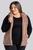 Colete Feminino Plus Size de Pelo Teddy (Sherpa) - Serena Marrom