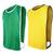 Colete Liso Tecido Helanquinha Kit Com 10 Verde x amarelo