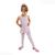 Collant Ballet Com Saia Ritmus Regata Carla Infantil Rosa