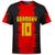 Combinado Camiseta Alemanha e Tenis Masculino Esportivo YZY Preto, Vermelho