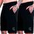 Combo 2 Bermudas Moleton Flaneladas Esportiva Jogger Masculina Estampada Preto, Preto, Pre historic