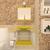 Combo 2 em 1 Gabinete de Vidro 40cm para banheiro Quadrado Armênia + Torneira Algarve Amarelo