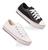 Combo 2 Pares Sapato Infantil Escolar Tênis Infantil Star Preto, Branco