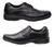 Combo 2 Pares Sapato Social Couro Anti Stress Conforto Ortopédico  451 preto, 453 preto