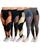 Combo 4 Calças Academia Legging Feminina Laranja, Amaraleo, Preto, Cinza