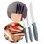 Combo Conjunto Kit Jogo de 3 unidades Facas para Churrasco Carne Legumes Cozinha Pão Sushi Tramontina Plenus Afiável Não Enferruja Facil de Limpar Moderno Tradicional Elegante CINZA