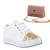 Combo Infantil Tenis Casual Feminino Mini Bag Blogueirinha Branco