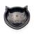 Comedor mini para gato 150ml Preto