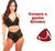 Compre e ganhe kit 2 conjuntos femininos  e ganhe uma calcinha mylla lingerie. . Preto, Chocolate