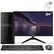 Computador com Monitor 24" Full HD 2ms Intel Core i3 4GB HD 500GB HDMI VGA Rede Gigabit Áudio HD Wifi com mouse e teclado sem fio EasyPC Preto