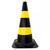 Cone Amarelo/Preto 70Cm Gd Delta Preto