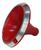 Cone Corneta Curto 1125 Aluminio Rosca Pintura Eletrostatica Vermelho