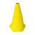 Cone de Marcação de Plástico Muvin 24cm  Treinamento Funcional, Agilidade e Fortalecimento Amarelo