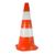 Cone De Sinalização 50cm Cor Laranja E Branco Plastcor Branco