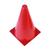Cone Demarcatório de Agilidade Poker Plástico  Rígido 23 Cm Vermelho