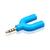 Conector Adaptador P2 Femea Fone/microfone Para P3 Macho para notebook Azul