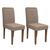 Conjunto 2 Cadeiras Amanda Imbuia/Marrom - PR Móveis Marrom