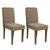 Conjunto 2 Cadeiras Amanda Imbuia/Marrom Rosê - PR Móveis Marrom Rosê