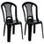 Conjunto 2 Cadeiras Bistrô de Plástico Polipropileno Atlântida - Tramontina 92013 Preto 92013/009