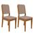 Conjunto 2 Cadeiras Carol Ipê/Marrom - PR Móveis Marrom