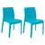 Conjunto 2 Cadeiras de Plástico Polipropileno Brilho Alice Summa - Tramontina Azul 92037/070