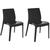 Conjunto 2 Cadeiras de Plástico Polipropileno Brilho Alice Summa - Tramontina Preto 92037/009