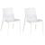 Conjunto 2 Cadeiras de Plástico Polipropileno Brilho Alice Summa - Tramontina Branco 92037/010