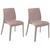 Conjunto 2 Cadeiras de Plástico Polipropileno Brilho Alice Summa - Tramontina Camurça 92037/210