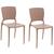 Conjunto 2 Cadeiras de Plástico Polipropileno e Fibra de Vidro Safira - Tramontina Camurça 92048/210