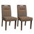 Conjunto 2 Cadeiras Itália Amêndoa/Marrom - PR Móveis Marrom