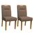 Conjunto 2 Cadeiras Itália Ipê/Marrom - PR Móveis Marrom