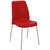 Conjunto 2 Cadeiras Plástica Vanda com Pernas de Alumínio Anodizadas- Tramontina Vermelho 92053/940