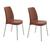 Conjunto 2 Cadeiras Plástica Vanda com Pernas de Alumínio Anodizadas- Tramontina Terracota 92053/242