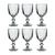 Conjunto 6 Taças de Vidro 330ml Água Suco Luxo Kit Premium Transparente