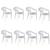 Conjunto 8 Cadeiras de Plástico para Bar Polipropileno ECO Iguape - Tramontina Branco 92221/010