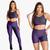 Conjunto Academia Feminino 3 peças(Top com suporte para bojo, Short e calça Legging) Roxo