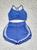 Conjunto Academia Feminino Fitness Short duplo e Top c/ bojo Azul royal