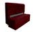 Conjunto Cabeceira + Recamier Baú Imperial Para Cama Box Solteiro - Suede - Sv Decor  Marsala