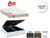 Conjunto Cama Box Baú King + Colchão Castor de Molas Premium Tecnopedic 193x203x72 - Resistente - Alta Durabilidade Corino Branco