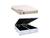 Conjunto Cama Box Baú Queen Reforçada + Colchão Molas Premium Tecnopedic 158x198x72 - Linha Luxo Firme Corino Branco