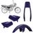 Conjunto Carenagem Pro Tork Cg 125 Titan 1995 1996 1997 1998 1999 Kit 3 Peças Paralama Dianteiro Rab ROXO 1998 À 1999